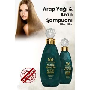 Arap Makyaj Dünyası Arap Şampuanı (500 Ml) & Arap Yağı (250 Ml) Saç Uzatan, Dökülme Karşıtı